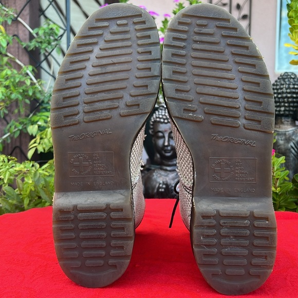 🏴 RARE Burlap England Made Vintage Dr. Martens Boots UK 8 EC‼️ - Picture 13 of 17